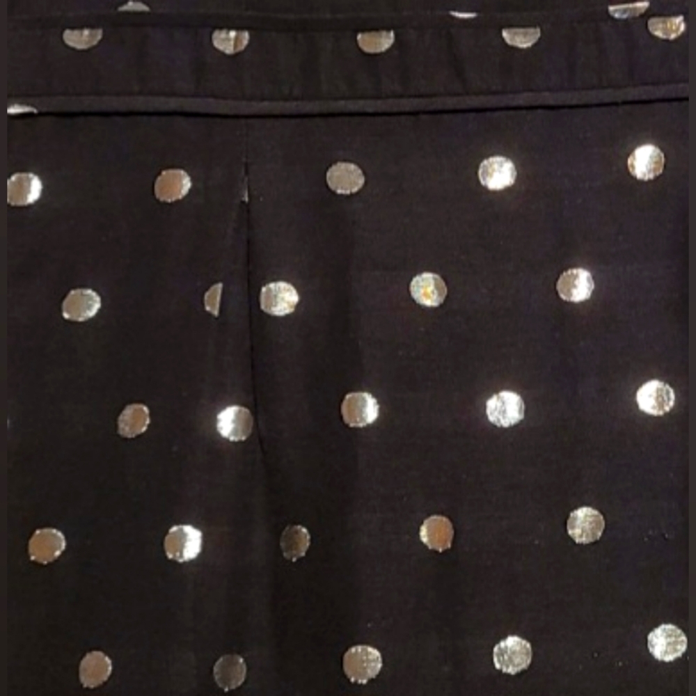 Elle Black And Silver Polka Dot Sleeveless Dress - Picture 5 of 5